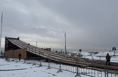 Благовещенскую тюбинговую горку планируют открыть для катания в начале декабря