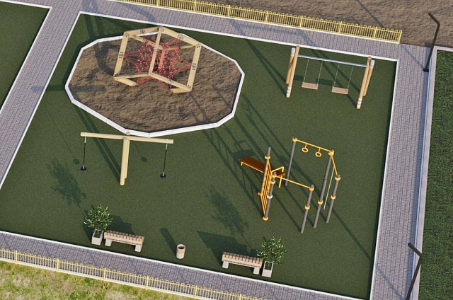 От инициативы к реальности: в селе Новотроицкое появилась новая детская площадка