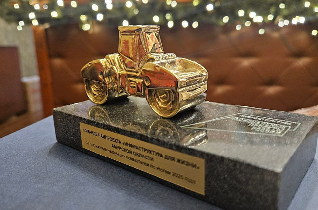 Амурская область вновь получила награду «Золотой каток» за успехи в дорожном строительстве