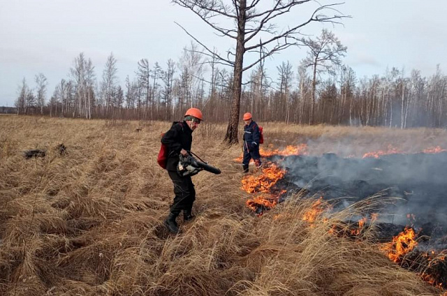 В Магдагачинском районе наблюдается сложная ситуация с пожарами