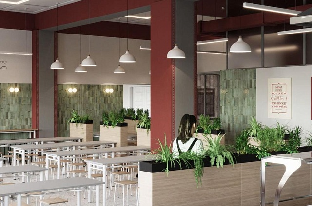 В Алексеевской гимназии появится новая стильная столовая для учеников