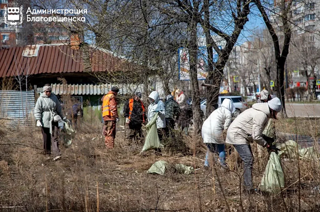 В эту субботу благовещенцы приведут в порядок более 60 территорий