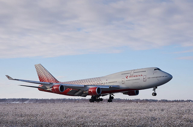 Аэропорт Благовещенска впервые принял двухпалубный боинг 747