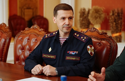 Губернатор провел встречу с новым главой регионального Управления Росгвардии 