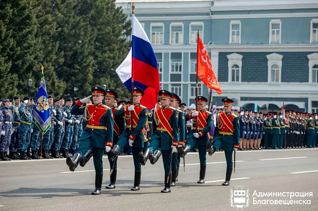  Парад, техника и «Вальс Победы»: в Благовещенске на три дня перекроют центральные улицы