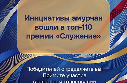Три амурских проекта вышли в финал Всероссийской премии «Служение»