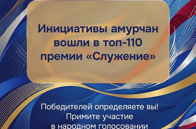 Три амурских проекта вышли в финал Всероссийской премии «Служение»