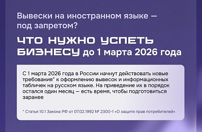 В России новые правила для вывесок на русском языке вступают в силу
