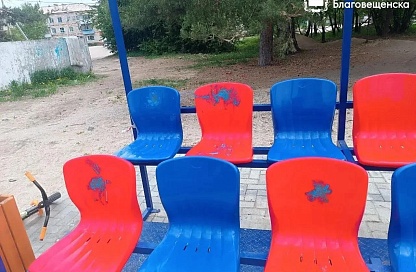 В Белогорье вандалы испортили новую спортплощадку до официального открытия
