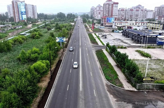 В Благовещенске завершили ремонт участка улицы Студенческой 