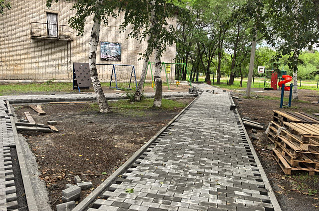 В селе Сергеевка Благовещенского округа завершают благоустройство парка