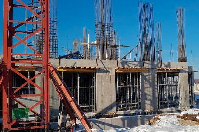 Строительство детского сада на 350 мест: в Свободном продолжают возводить новый объект для детей 