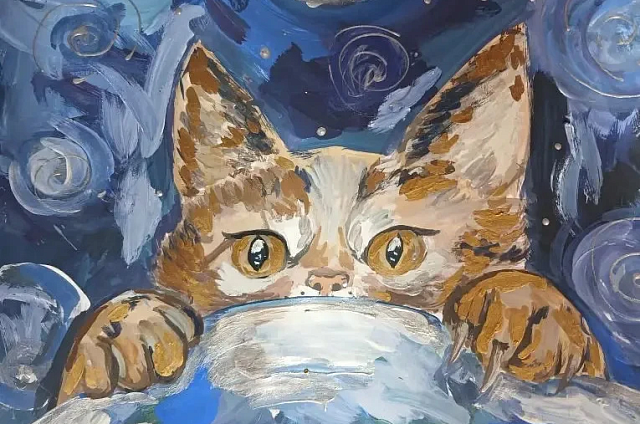 В Благовещенске открылась выставка детских рисунков «Таинственный космос»