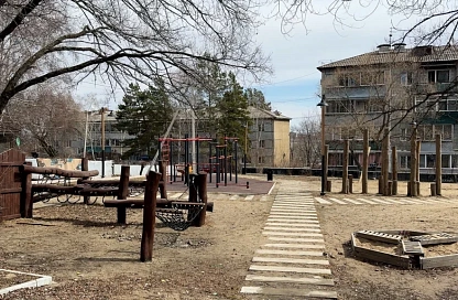 В селе Плодопитомник прошёл первый большой субботник после зимы