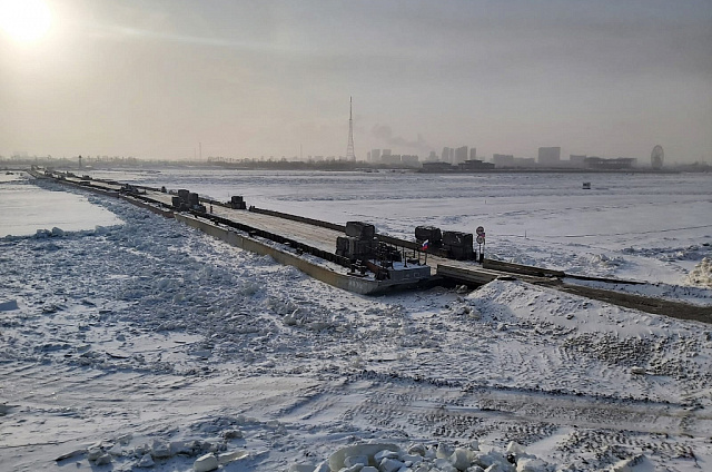 Движение грузового транспорта по понтонному мосту Благовещенск-Хэйхэ начнётся с 9 января