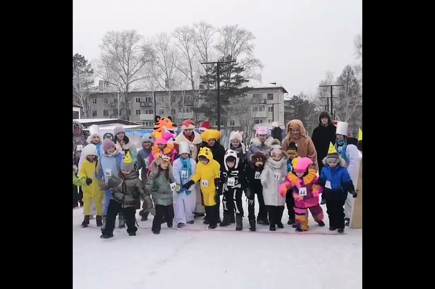 Забег в карнавальных костюмах «Бег Мороз» прошёл в ЗАТО Циолковский.