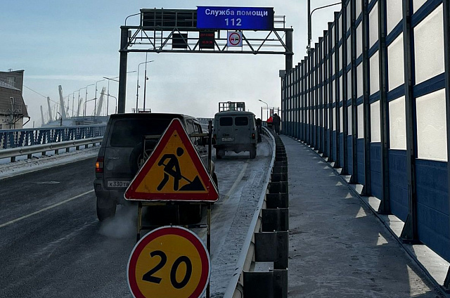 На Зейском мосту в Благовещенске появится новый информационный экран на всю ширину проезжей части