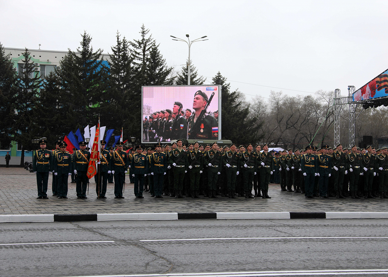 Около 950 человек приняли участие в Параде Победы в Белогорске | 09.05.2023  | Благовещенск - БезФормата