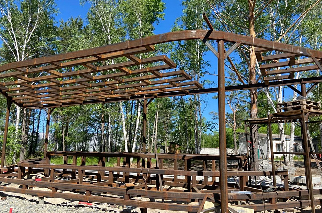 В Циолковском продолжают обустраивать парк благодаря президентской госпрограмме