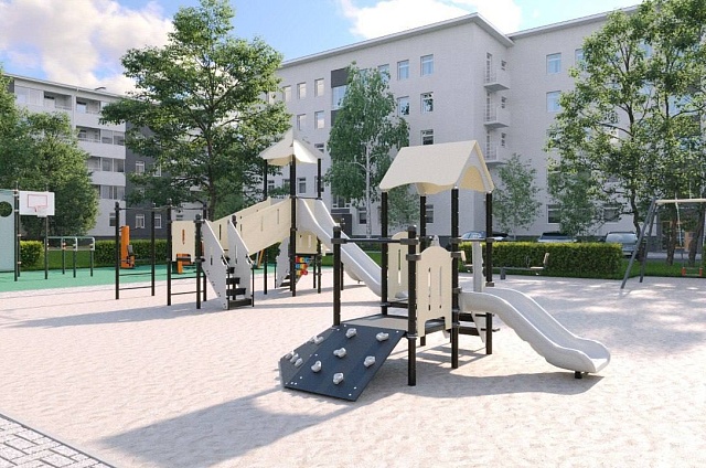 Три двора в Благовещенске превратят в современные пространства для спорта и игр