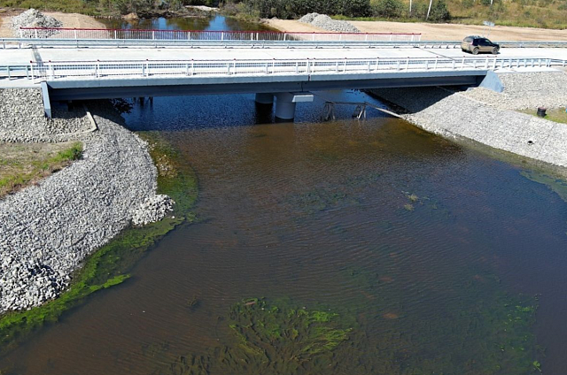 В Мазановском районе восстановили мост, пострадавший от паводков