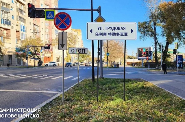 В столице Приамурья заменят около 90 информационных знаков