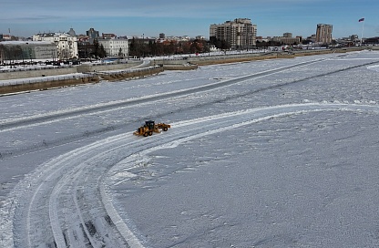 Трасса готова: на Амуре достроили «ледяной стадион» для дрифта 