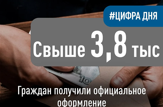 Налоговая служба помогла официально трудоустроить 3,8 тысячи жителей Приамурья