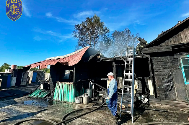 Пожарные Ромненского округа спасли жилой дом от огня 