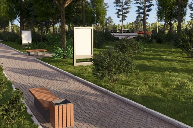 В Циолковском благоустраивают аллею «Славы» по нацпроекту «Инфраструктура для жизни»